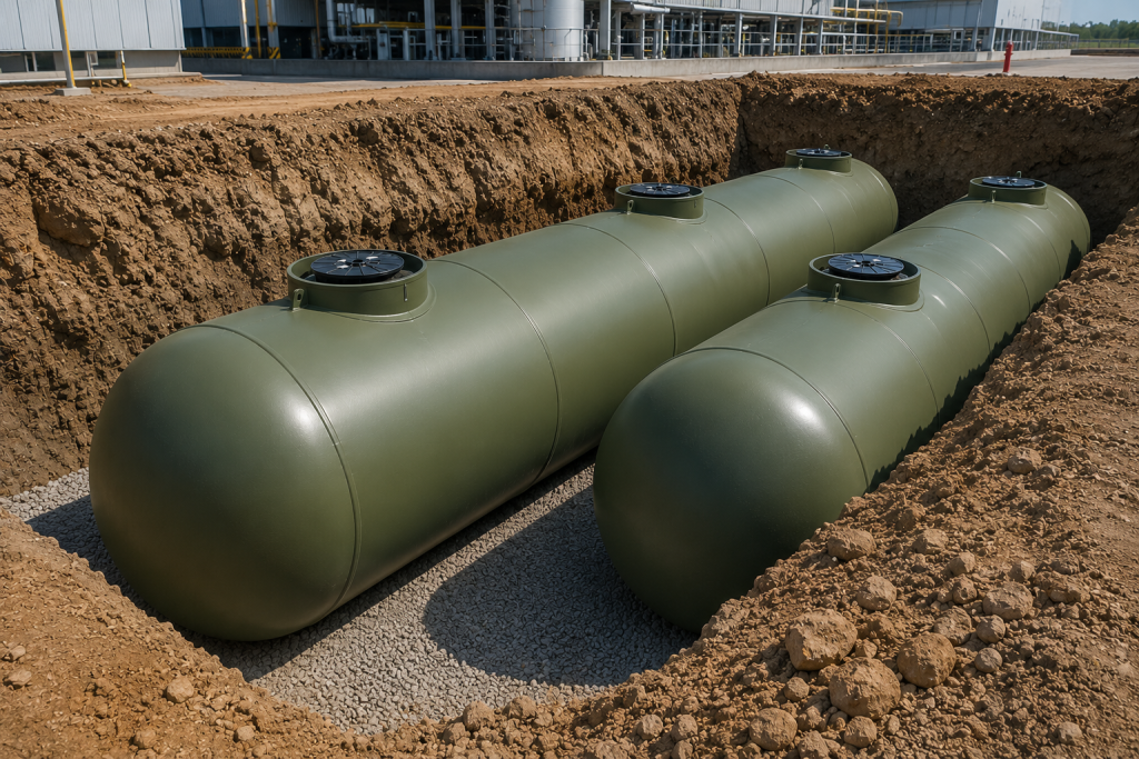 Underground Storage Tank for an Industrial Facility